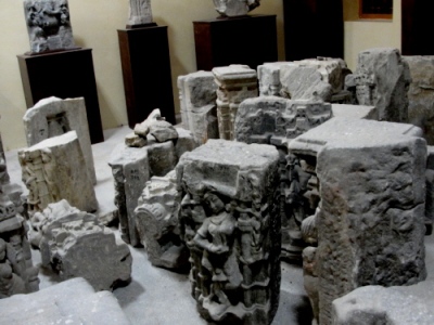 Dumped artifacts at Mount Abu museum