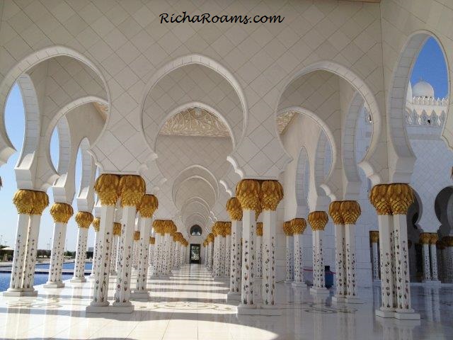 Ornamental Pillars - The Sheikh Zayed Mosque